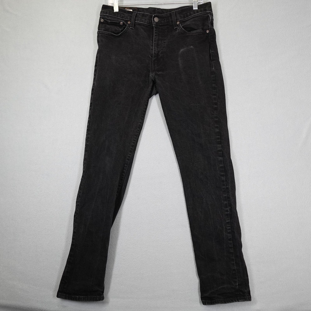 Levi's 511 Jeans Mens 33x34 Black Slim Fit Denim Pants Casual Everyday Wear